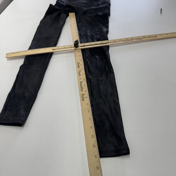 Spanx Leggings Womens Small‎ Black Faux Leather High Rise Shaping Pants Stretch - Picture 8 of 8